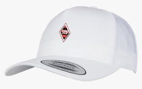 Merch 5 Panel Retro Trucker Cap Red