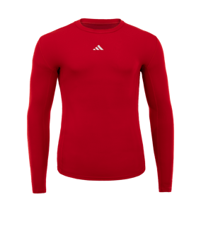 adidas Techfit Manches Longues Rouge