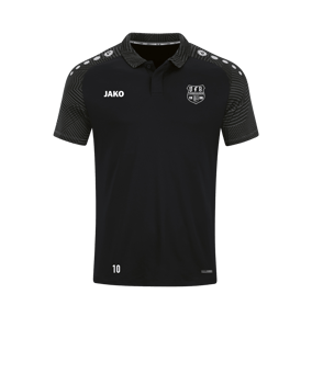 JAKO Performance Polo Schwarz Grau F804