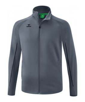 Erima Liga Star Trainingsjacke Kids Grau Schwarz - grau