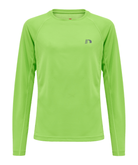 Newline Core Shirt langarm Running Kids Grün F6402 - gruen