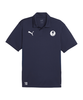 PUMA teamGOAL Poloshirt Blau Weiss F06