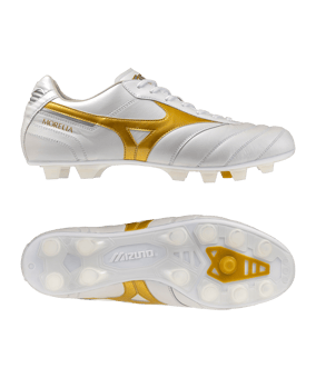 Mizuno Morelia II Elite FG Bright Gold Bianco C50 - bianco