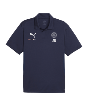 PUMA teamGOAL Poloshirt Blau Weiss F06