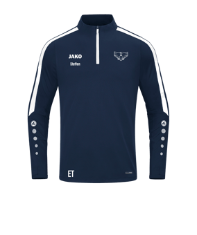 JAKO Power Sweatshirt Blau Weiss F900