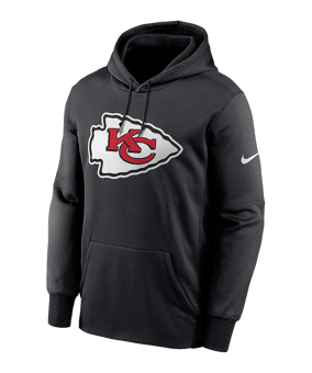 Nike Nfl Kansas City Chiefs Prime Logo Therma Hoody Schwarz FKX001 - schwarz