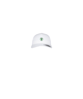 Merch 5 Panel Retro Trucker Cap Weiss | #logo4c