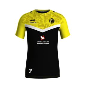 JAKO Iconic T-Shirt Schwarz Gelb F808