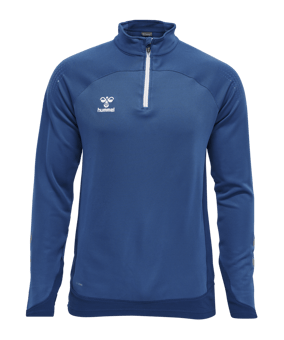 Hummel hmlLEAD HalfZip Sweatshirt Blau F7045 - blau