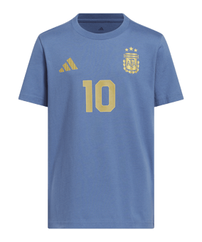 adidas Messi T-Shirt Kids Blau - blau