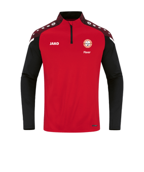 JAKO Performance Ziptop Rot Schwarz F101