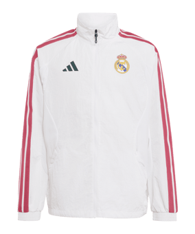 adidas Real Madrid Anthem Giacca Bambini Bianco - bianco