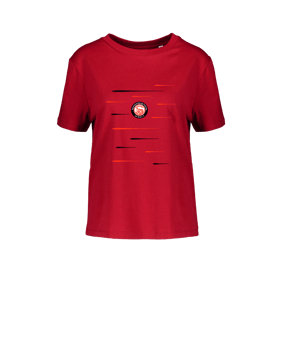 Merch Muser T-Shirt Women Red | #lines