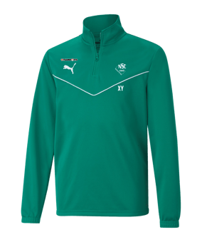PUMA teamRISE HalfZip Sweatshirt Kids Grün F05