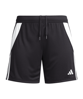 adidas Tiro 24 Short Damen Schwarz Weiss - schwarz