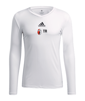 adidas Team Base Top langarm Weiss