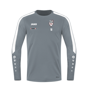 JAKO Power Sweatshirt Grau Weiss F840