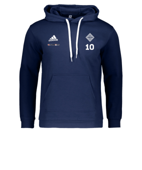 adidas Entrada 22 Hoody Blau
