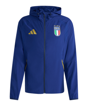 adidas Italien Tiro Travel Windjacke Blau - blau
