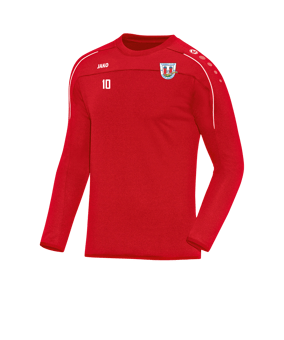 JAKO Classico Sweatshirt Rot Weiss F01