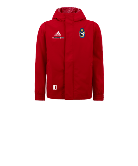 adidas Entrada 22 Allwetterjacke Kids Rot