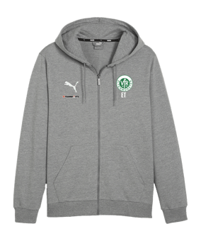 PUMA teamGOAL Casuals Kapuzenjacke Grau F33