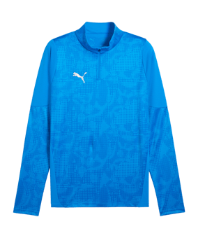 PUMA teamCUP Training 1/4 Zip Felpa Blu C02 - blu