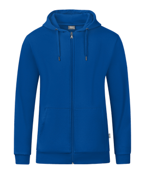 JAKO Organic Kapuzenjacke Blau F400