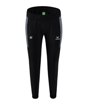 Erima Team Präsentationshose Damen Schwarz Grau