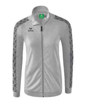 Erima Essential Team Tracktop Jacke Damen Hellgrau - grau