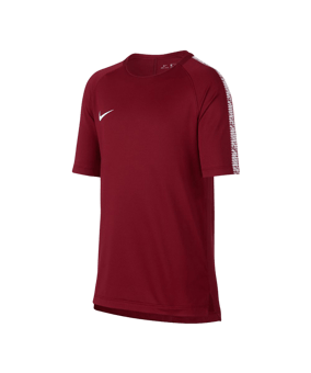 Nike Breathe Squad Football Top kurzarm Kids F608 - rot