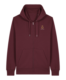 11tsmerch Merch Connector 2.0 Zip Sweatjacke Burgundy | #logo (beidseitig)