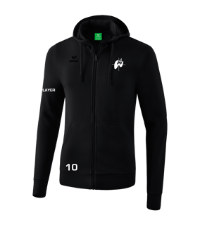 Erima Basic Kapuzenjacke Schwarz