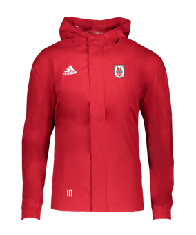 adidas Entrada 22 Allwetterjacke Rot