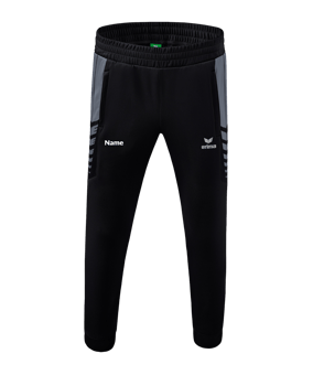 Erima Six Wings Trainingshose Schwarz Grau