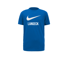 Nike Park 20 Swoosh T-Shirt Kids Blau Weiss F463