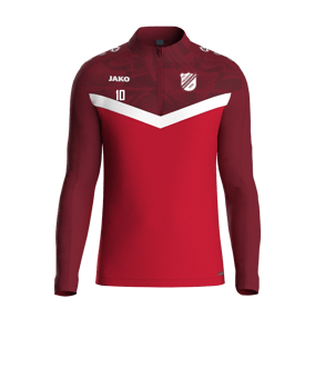 JAKO Iconic HalfZip Sweatshirt Rot F103