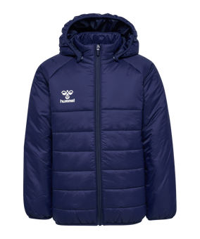 Hummel Go Quilted Kapuzenjacke Kids Blau F7026 - blau