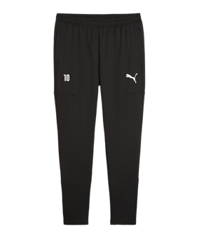PUMA teamGOAL Slim Trainingshose Schwarz Weiss F03