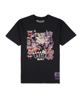 Mitchell and Ness Toronto Raptors NBA Player Retro Photo Vince Carter T-Shirt Schwarz - schwarz