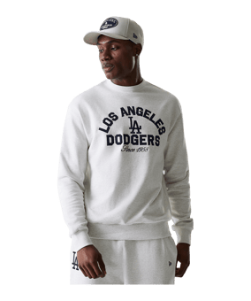 New Era MLB Heritage Oversized Los Angeles Dodgers Sweatshirt Grau - grau