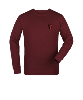 Merch Roller Sweatshirt Burgundy | #brustlogo4c