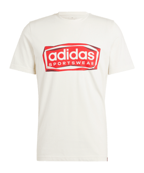 adidas Folded Graphic T-Shirt Weiß - weiss