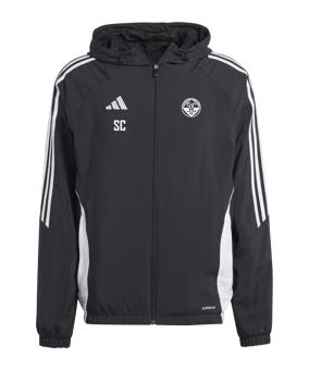 adidas Tiro 24 Windbreaker Schwarz Weiss