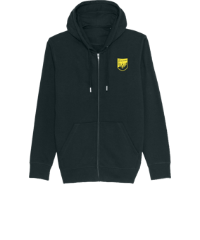 Merch Connector Zip-Hoodie Black | #justlogo1c