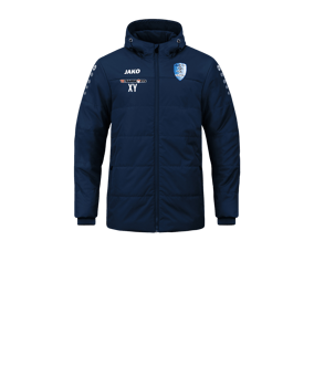 JAKO Team Coach Kapuzenjacke Kids Blau F900