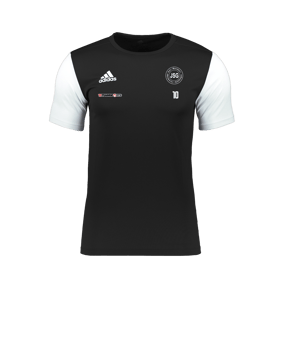 adidas Estro 19 Trikot kurzarm Kids Schwarz Weiss