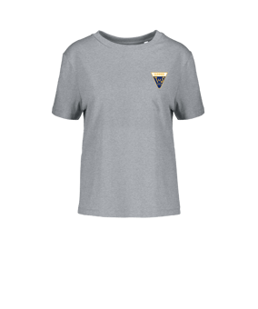 Merch Muser T-Shirt Women Heather Grey | #justlogo4c