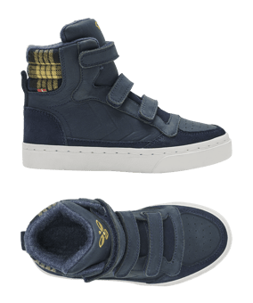 Hummel Stadil Check Sneaker Kids Schwarz F1009 - schwarz