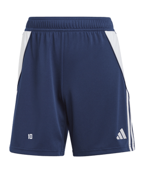 adidas Tiro 24 Short Damen Blau Weiss